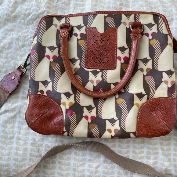 Limited edition Orla Kiely Fox Shoulder Bag or Crossbody - Picture 2 of 6